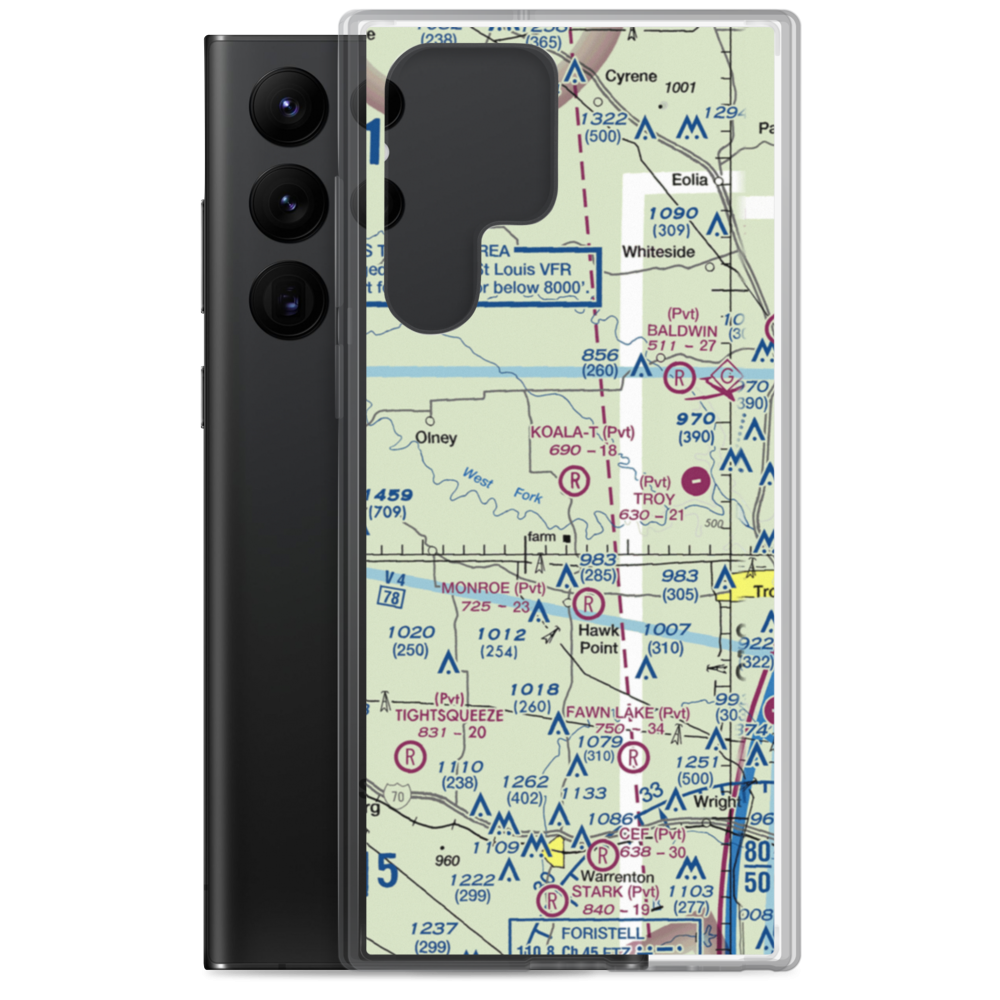 Koala-T-Field Airport (74MU) VFR Sectional Samsung Case Samsung Galaxy S22 Ultra model shown