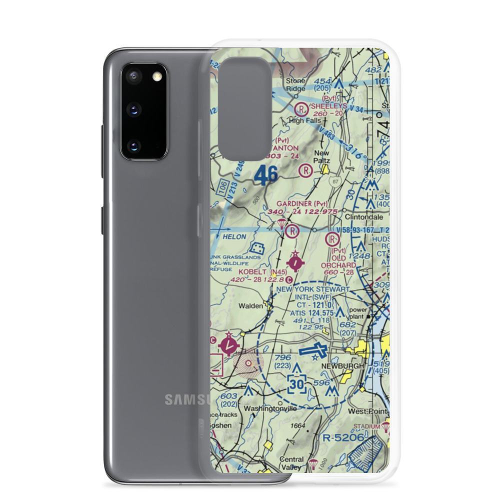 Kobelt Airport (N45) VFR Sectional Samsung Case Samsung Galaxy S20 model shown