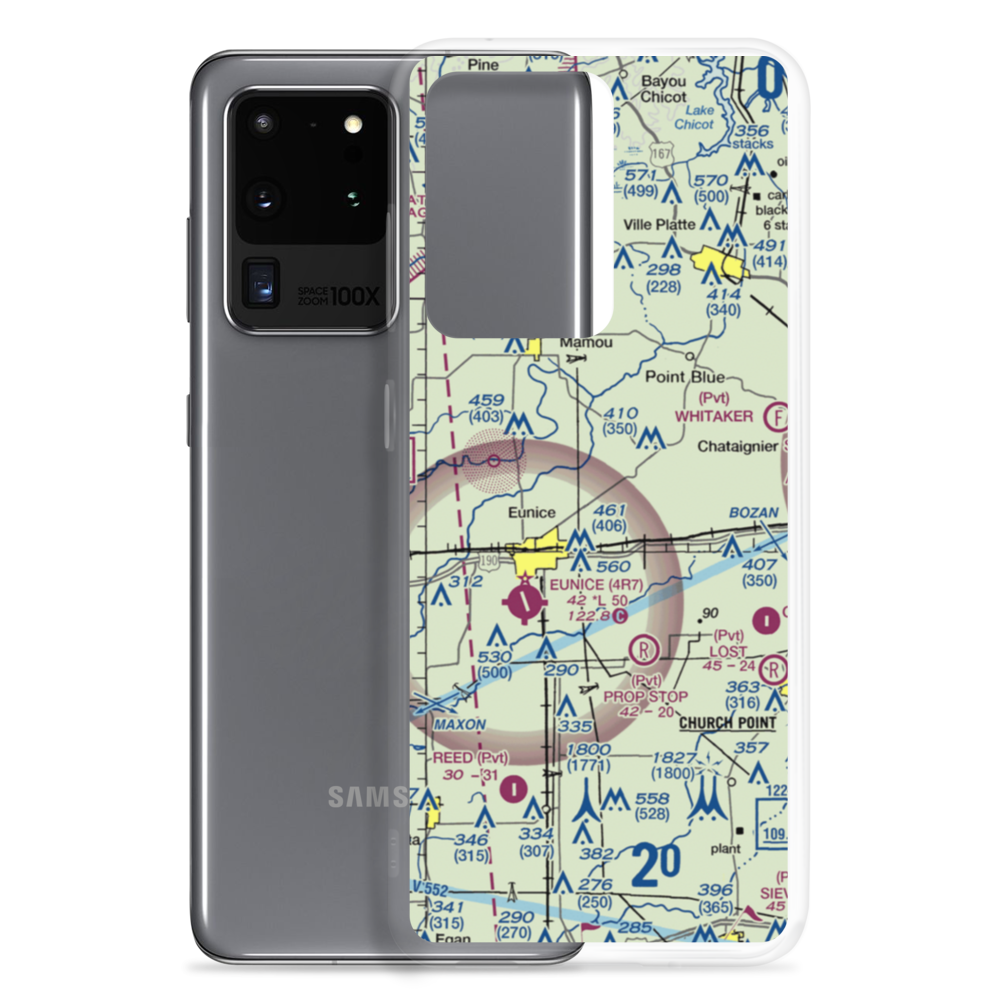 Koch Airport (91LA) VFR Sectional Samsung Case Samsung Galaxy S20 Ultra model shown