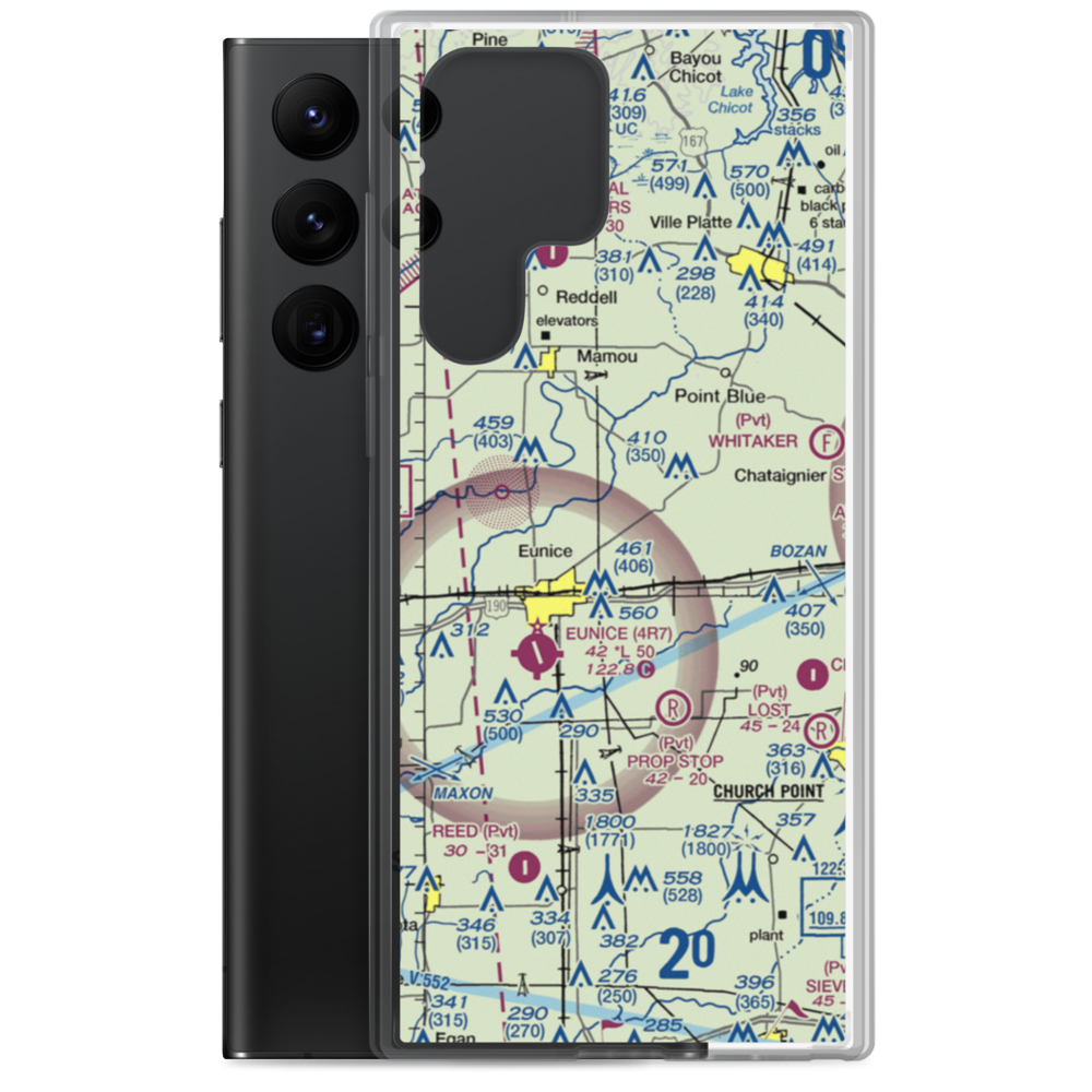 Koch Airport (91LA) VFR Sectional Samsung Case Samsung Galaxy S22 Ultra model shown