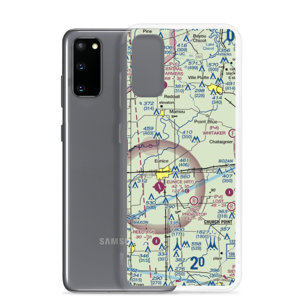 Koch Airport (91LA) VFR Sectional Samsung Case Samsung Galaxy S20 model shown
