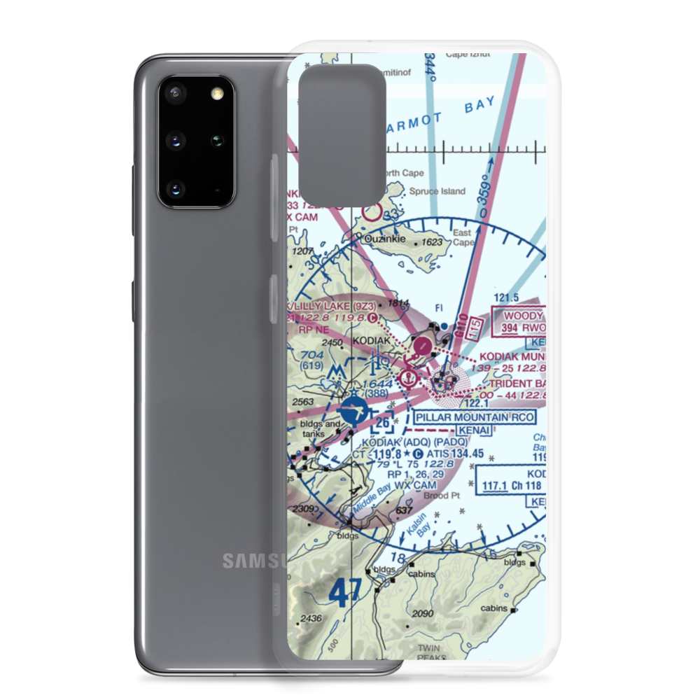 Kodiak /Lilly Lake/ Seaplane Base (9Z3) VFR Sectional Samsung Case Samsung Galaxy S20 Plus model shown