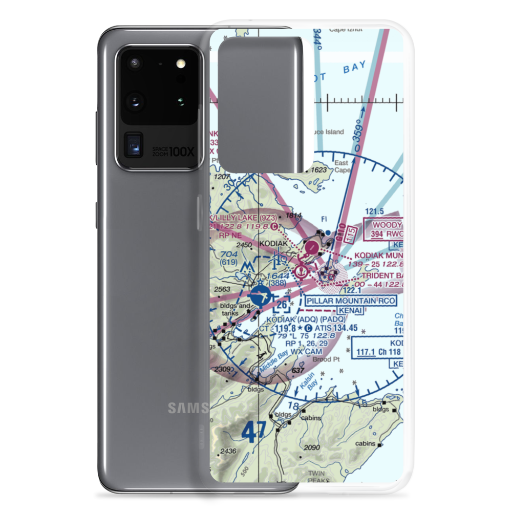 Kodiak /Lilly Lake/ Seaplane Base (9Z3) VFR Sectional Samsung Case Samsung Galaxy S20 Ultra model shown