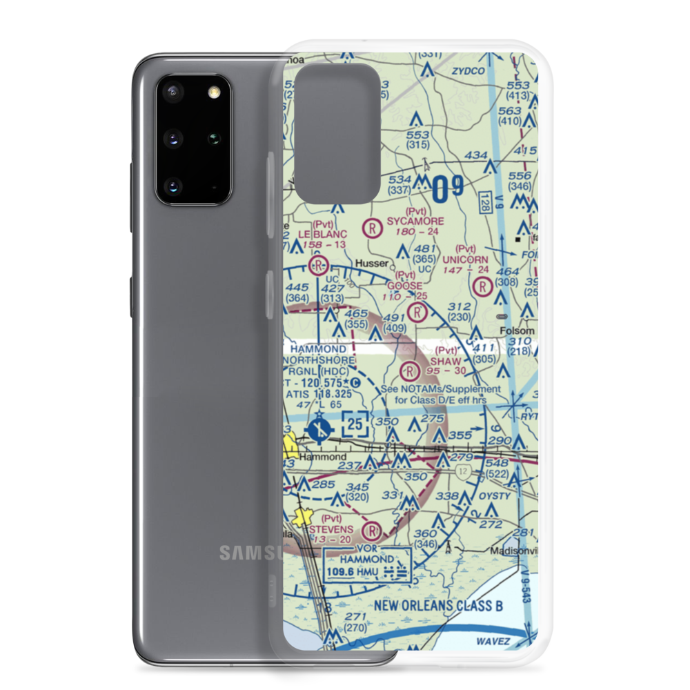 Koenig Airpark (LS92) VFR Sectional Samsung Case Samsung Galaxy S20 Plus model shown