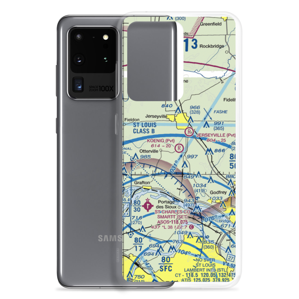 Koenig Airport (0LL3) VFR Sectional Samsung Case Samsung Galaxy S20 Ultra model shown