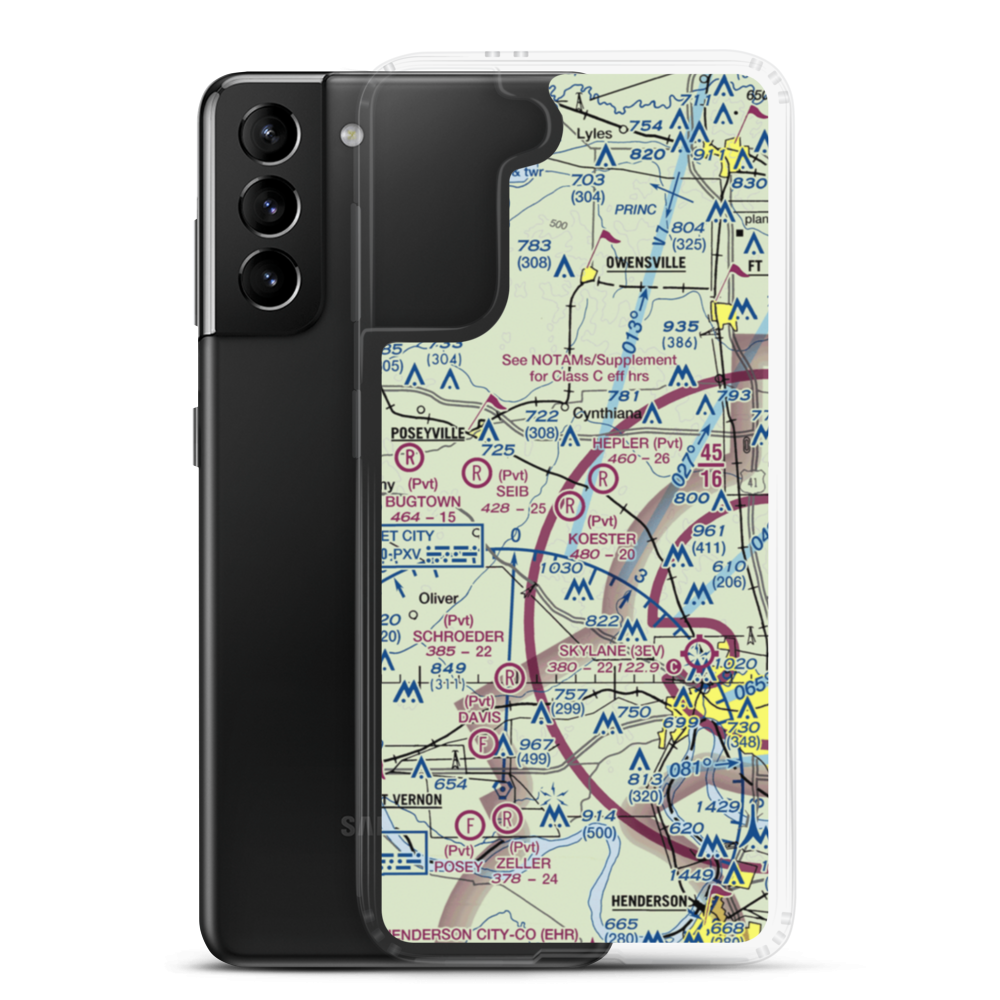 Koester Field (5II5) VFR Sectional Samsung Case Samsung Galaxy S21 Plus model shown