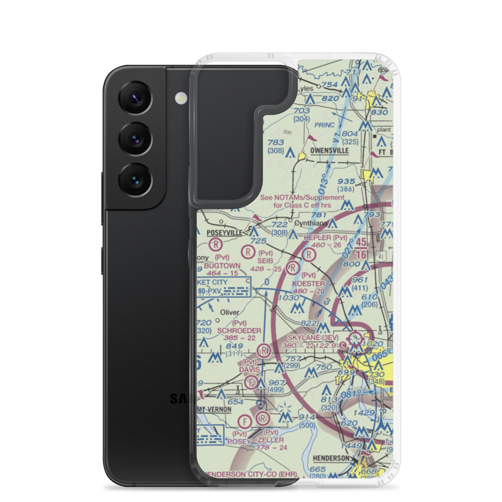 Koester Field (5II5) VFR Sectional Samsung Case Samsung Galaxy S22 model shown
