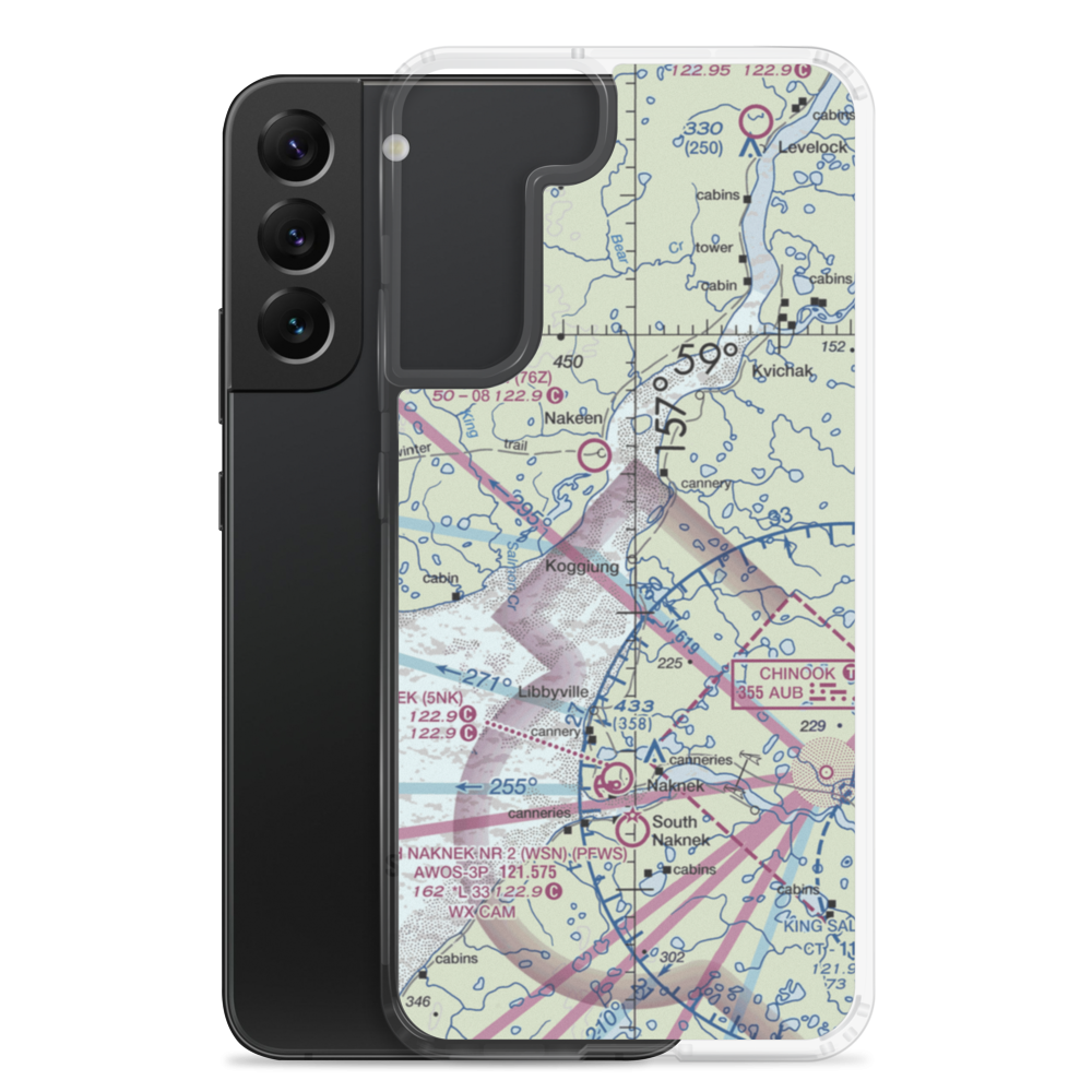 Koggiung Airport (5KO) VFR Sectional Samsung Case Samsung Galaxy S22 Plus model shown