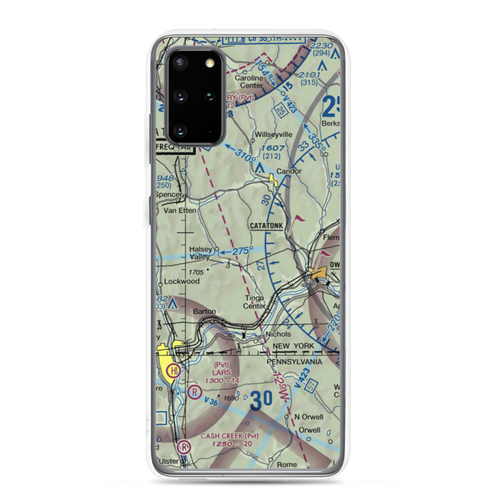 Kohn Airport (US-0048) VFR Sectional Samsung Case Samsung Galaxy S20 Plus model shown