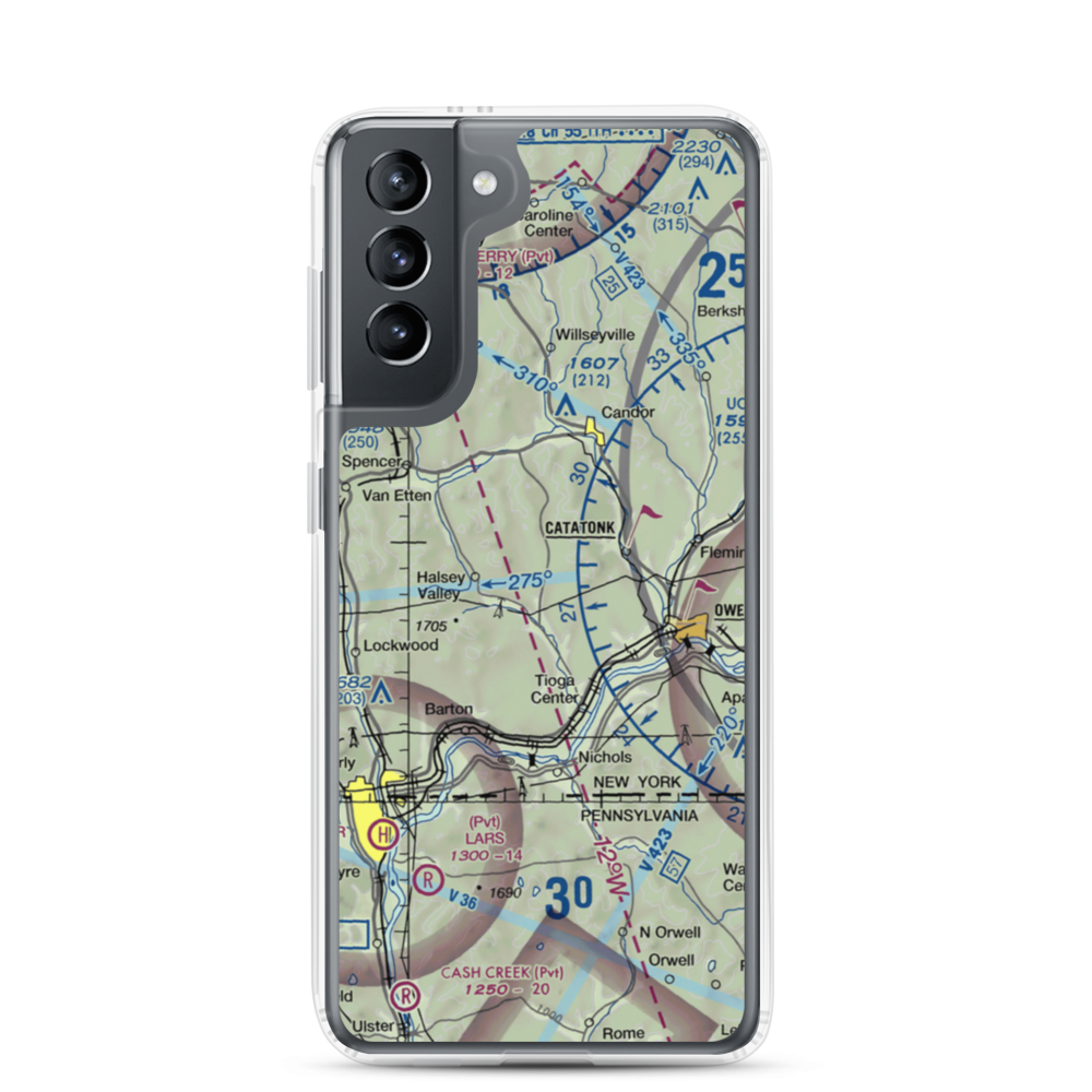 Kohn Airport (US-0048) VFR Sectional Samsung Case Samsung Galaxy S21 model shown