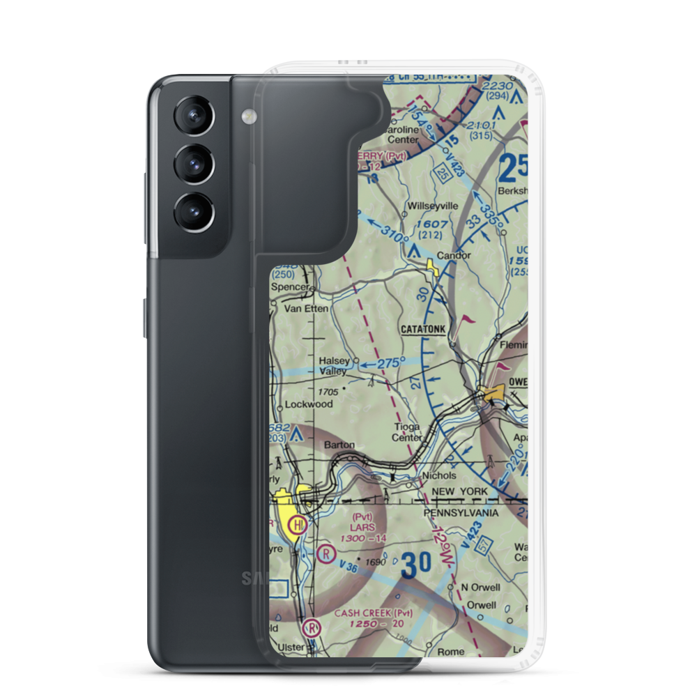 Kohn Airport (US-0048) VFR Sectional Samsung Case Samsung Galaxy S21 model shown