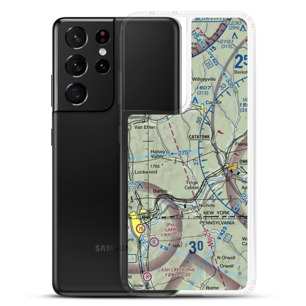 Kohn Airport (US-0048) VFR Sectional Samsung Case Samsung Galaxy S21 Ultra model shown