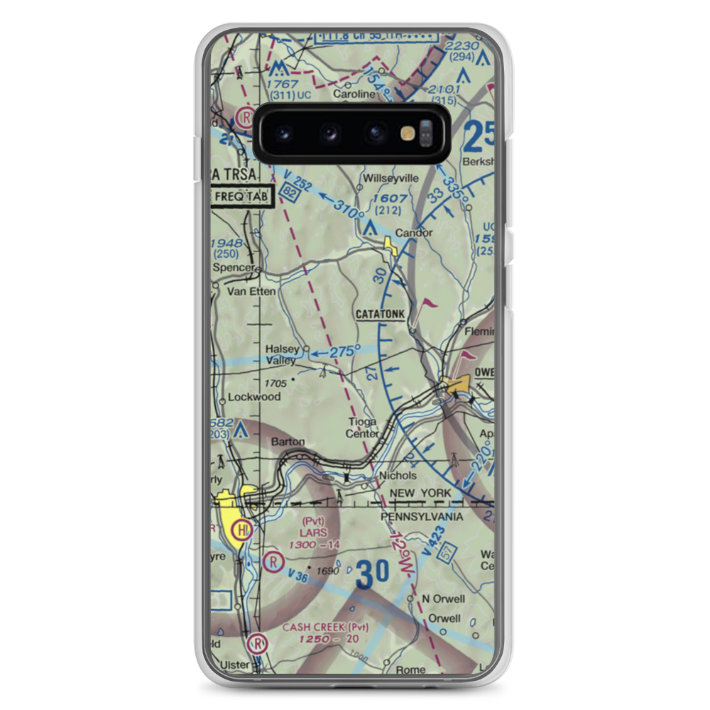 Kohn Airport (US-0048) VFR Sectional Samsung Case Samsung Galaxy S10+ model shown