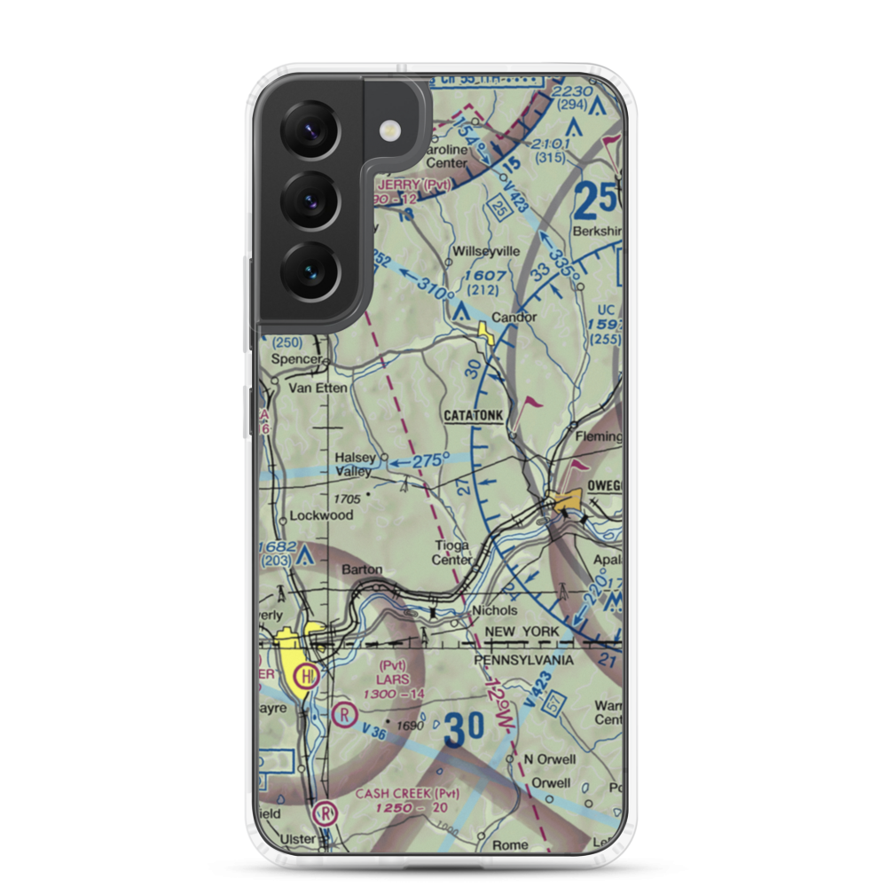 Kohn Airport (US-0048) VFR Sectional Samsung Case Samsung Galaxy S22 Plus model shown
