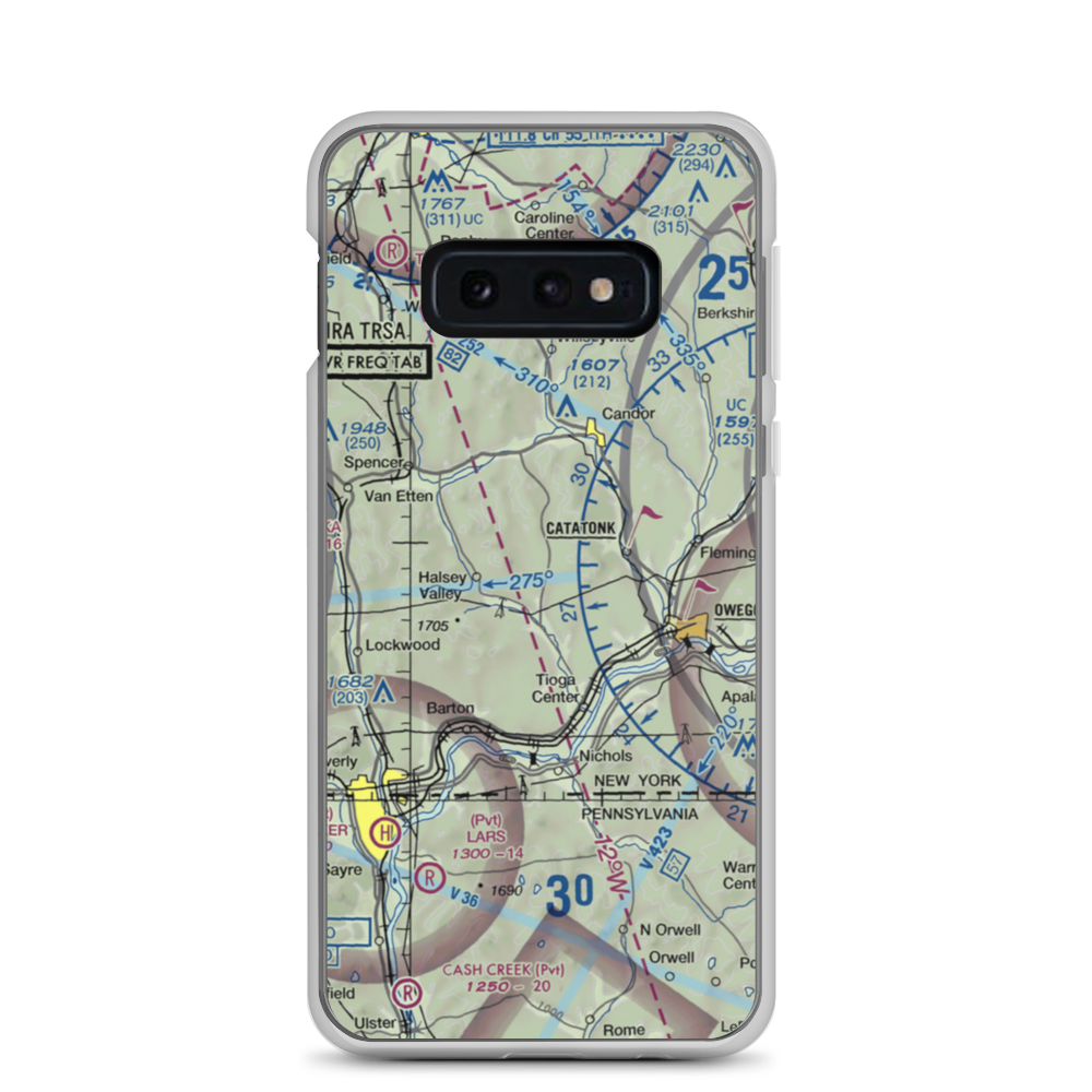 Kohn Airport (US-0048) VFR Sectional Samsung Case Samsung Galaxy S10e model shown