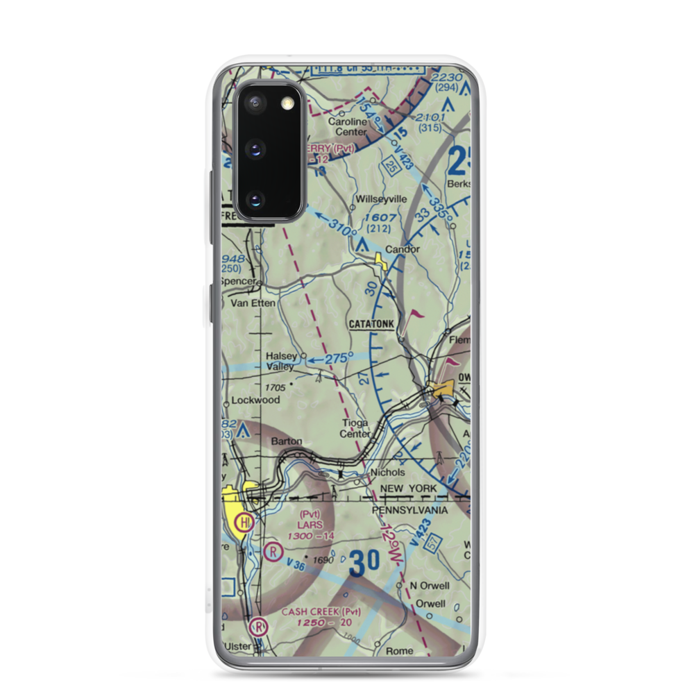 Kohn Airport (US-0048) VFR Sectional Samsung Case Samsung Galaxy S20 model shown