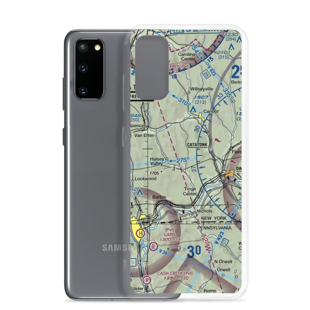 Kohn Airport (US-0048) VFR Sectional Samsung Case Samsung Galaxy S20 model shown