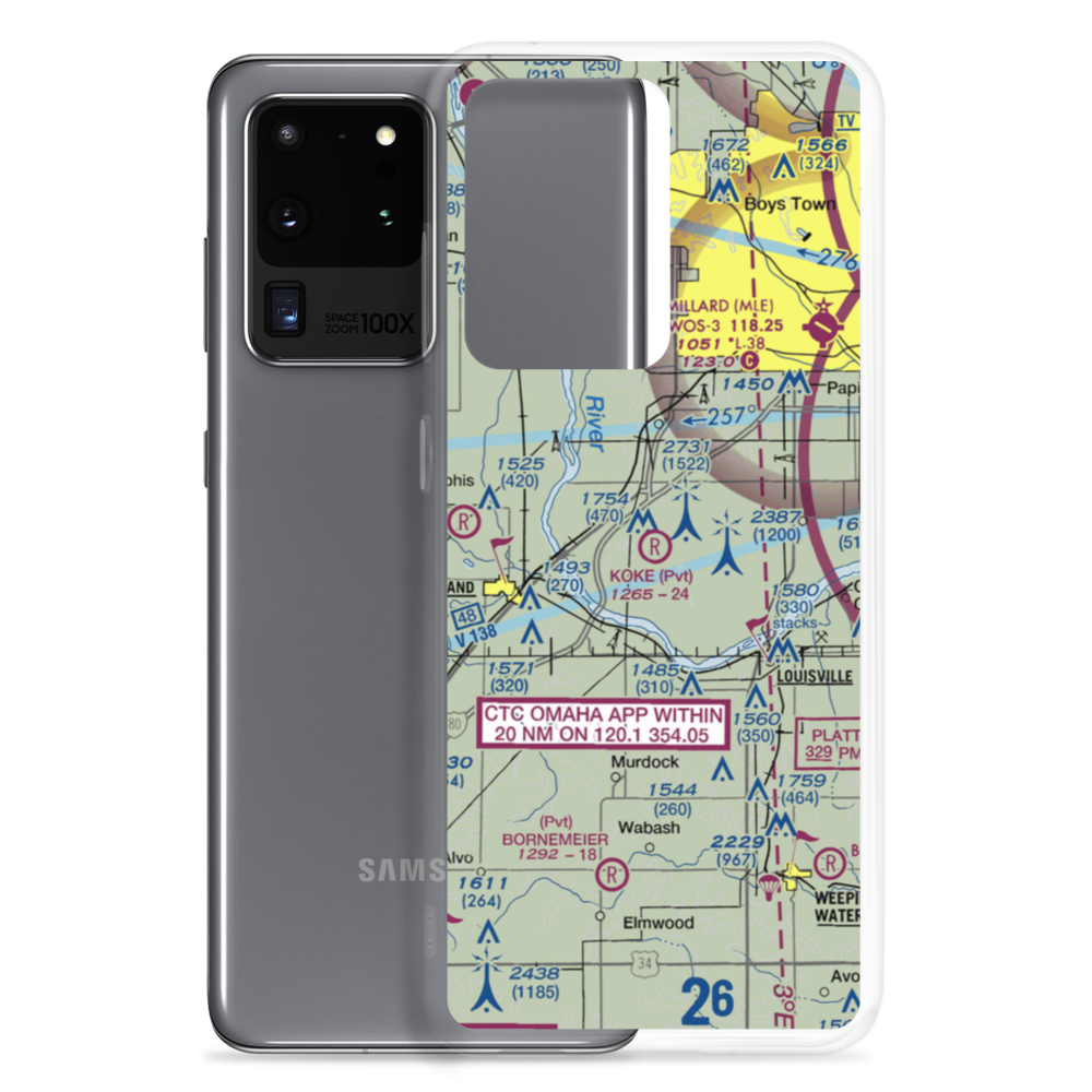 Koke Airport (NE49) VFR Sectional Samsung Case Samsung Galaxy S20 Ultra model shown
