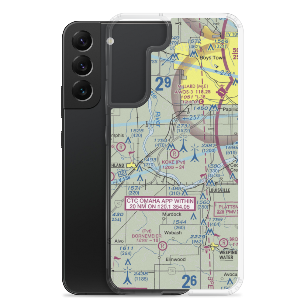 Koke Airport (NE49) VFR Sectional Samsung Case Samsung Galaxy S22 Plus model shown