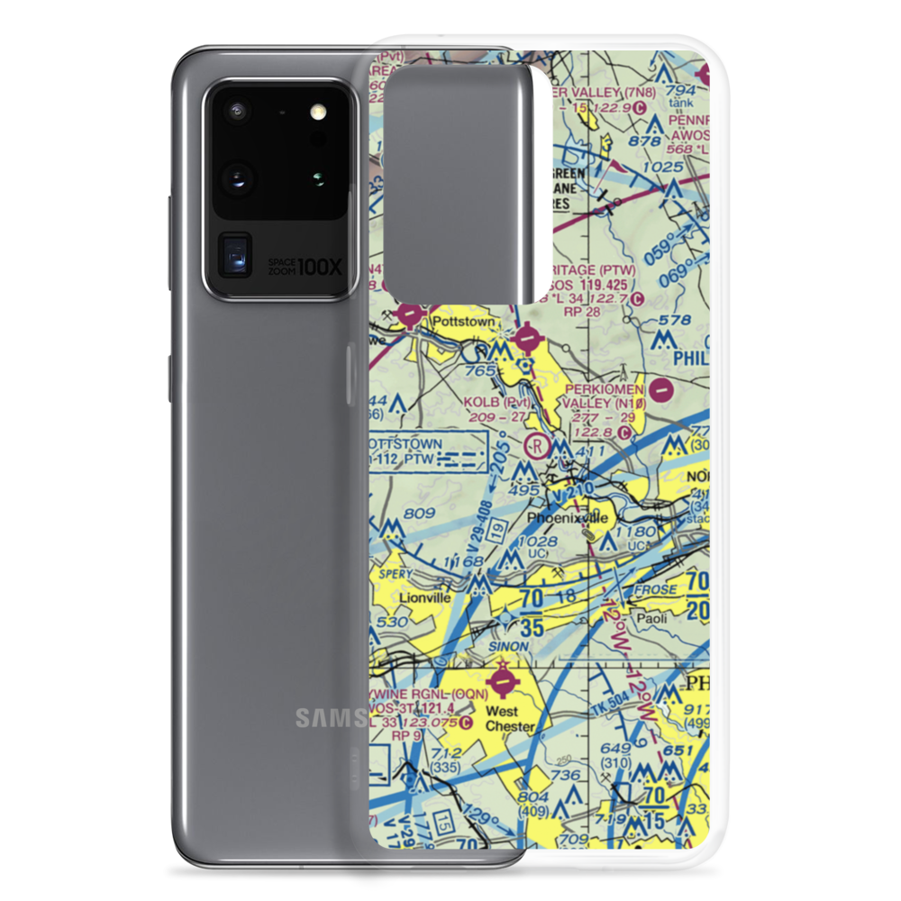 Kolb Airport (43PA) VFR Sectional Samsung Case Samsung Galaxy S20 Ultra model shown