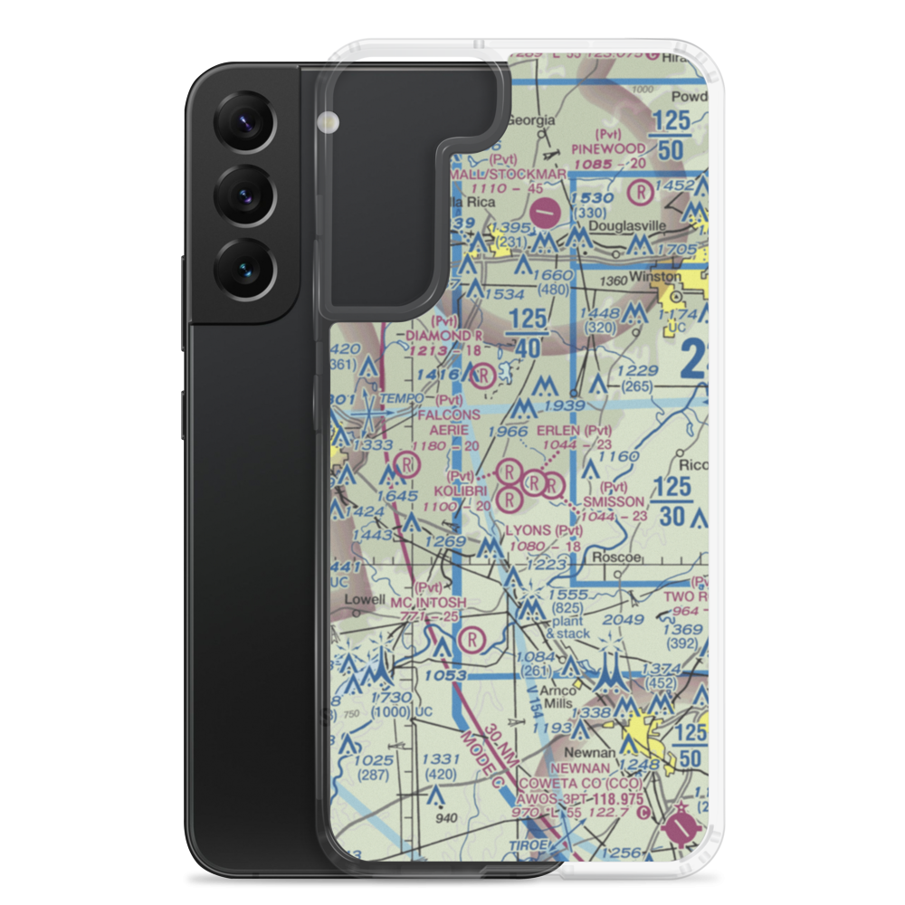 Kolibri Airport (6GA5) VFR Sectional Samsung Case Samsung Galaxy S22 Plus model shown