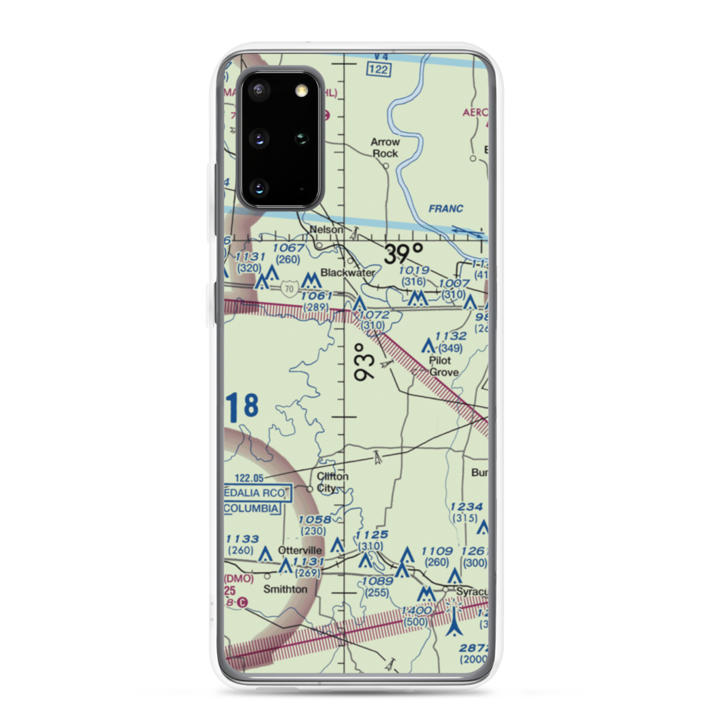 Kollmeyer Airport (OMU9) VFR Sectional Samsung Case Samsung Galaxy S20 Plus model shown