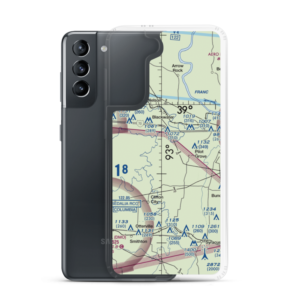 Kollmeyer Airport (OMU9) VFR Sectional Samsung Case Samsung Galaxy S21 model shown