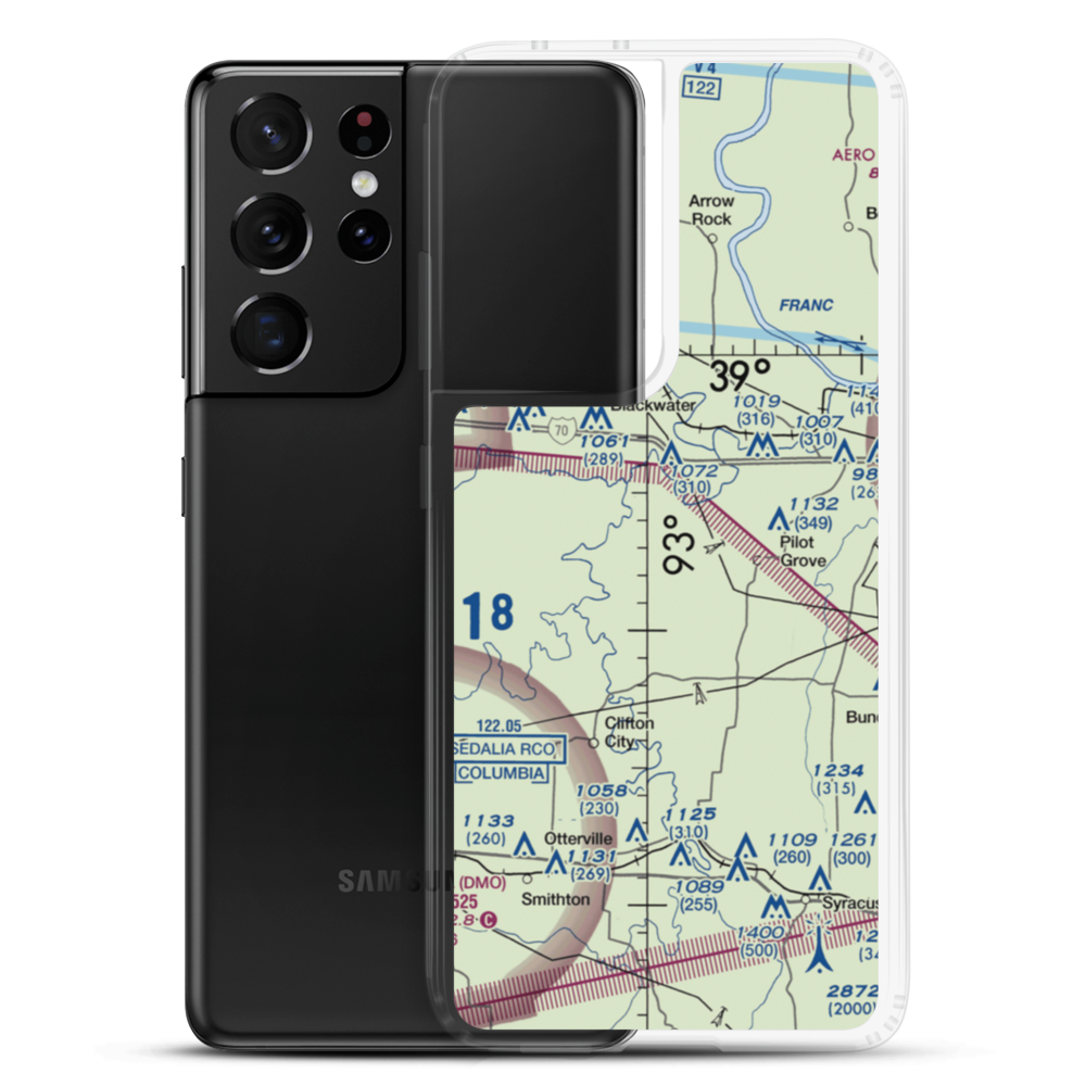 Kollmeyer Airport (OMU9) VFR Sectional Samsung Case Samsung Galaxy S21 Ultra model shown