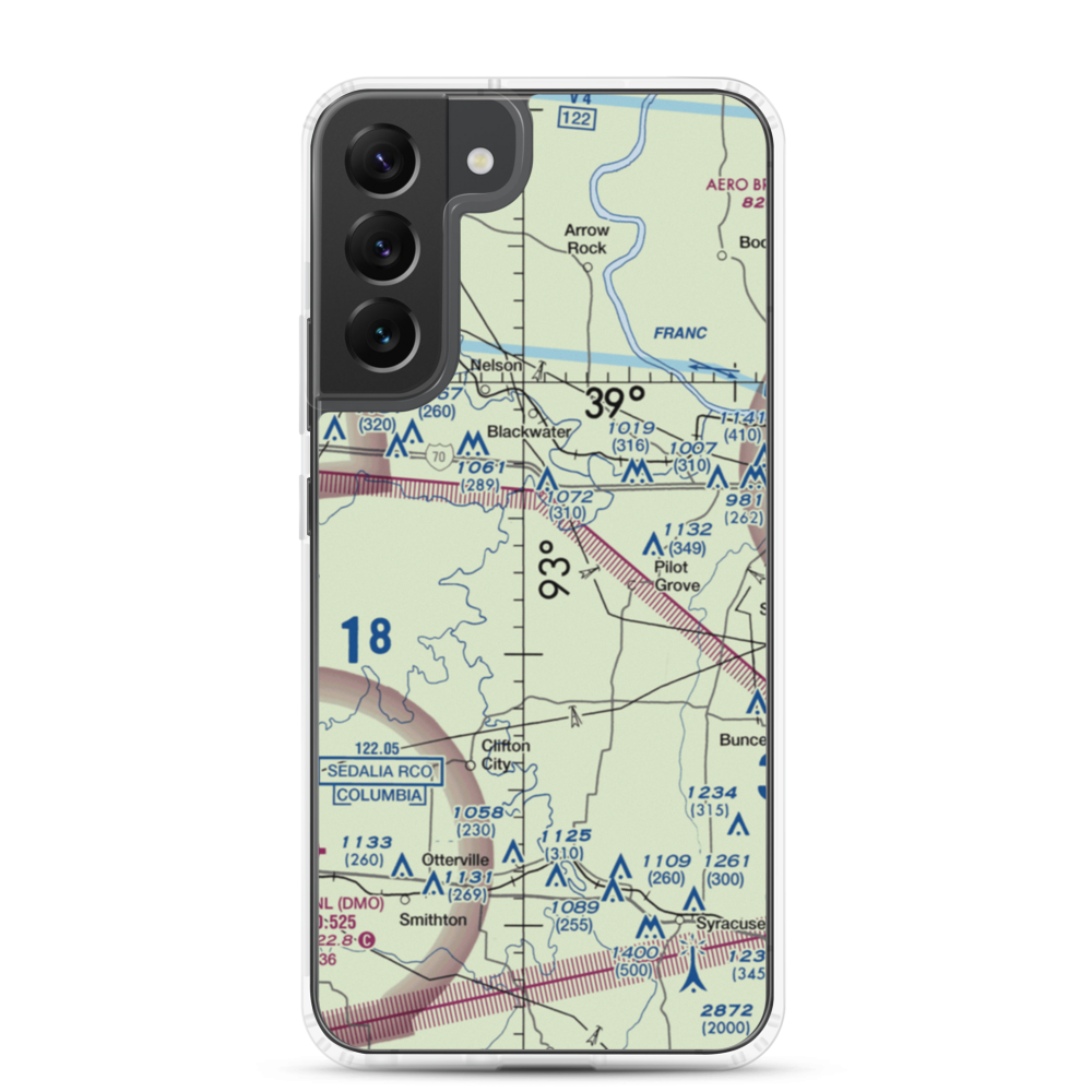 Kollmeyer Airport (OMU9) VFR Sectional Samsung Case Samsung Galaxy S22 Plus model shown