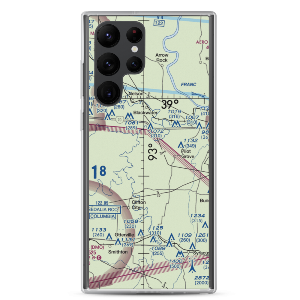 Kollmeyer Airport (OMU9) VFR Sectional Samsung Case Samsung Galaxy S22 Ultra model shown