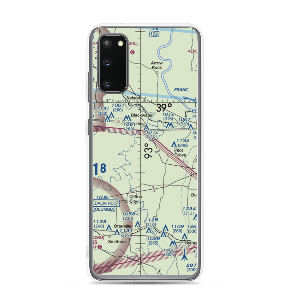 Kollmeyer Airport (OMU9) VFR Sectional Samsung Case Samsung Galaxy S20 model shown