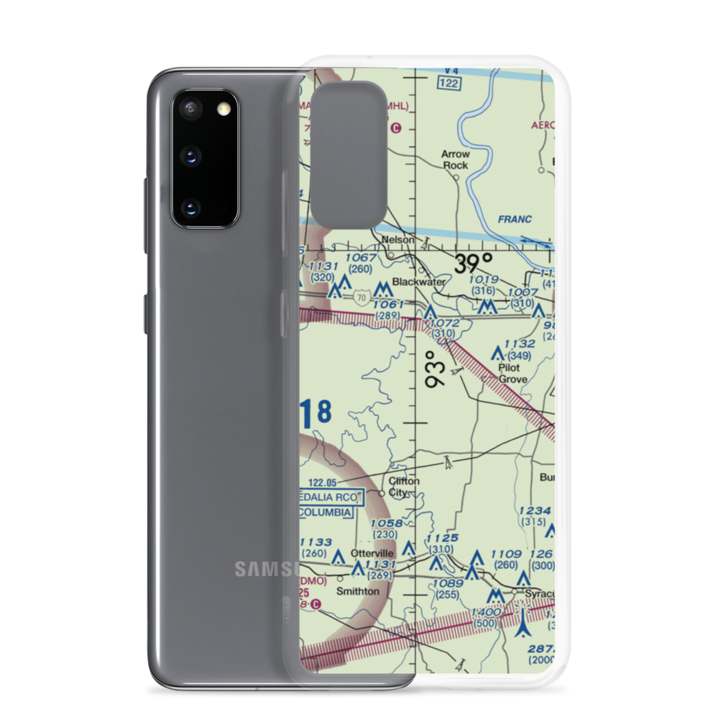 Kollmeyer Airport (OMU9) VFR Sectional Samsung Case Samsung Galaxy S20 model shown