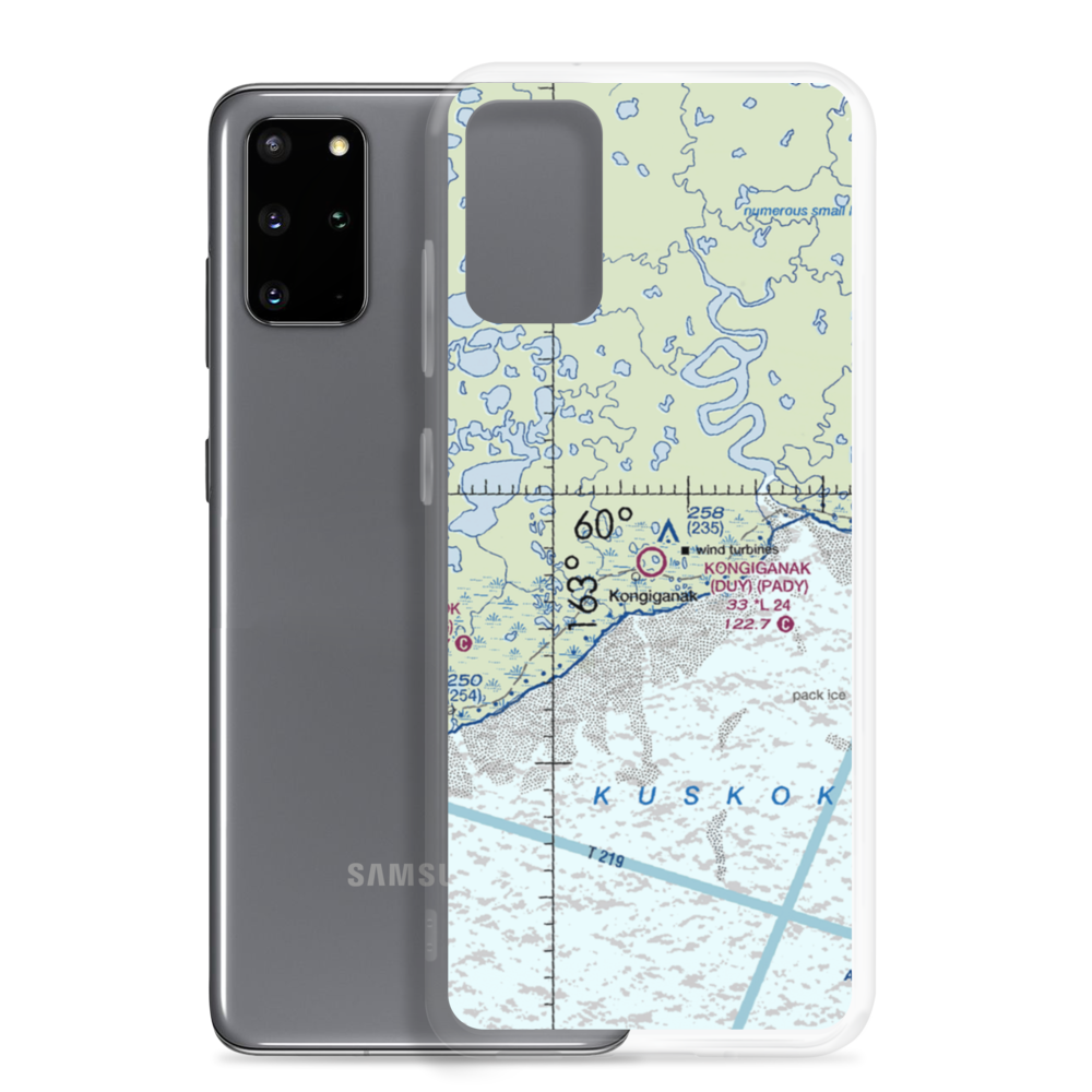 Kongiganak Airport (DUY) VFR Sectional Samsung Case Samsung Galaxy S20 Plus model shown