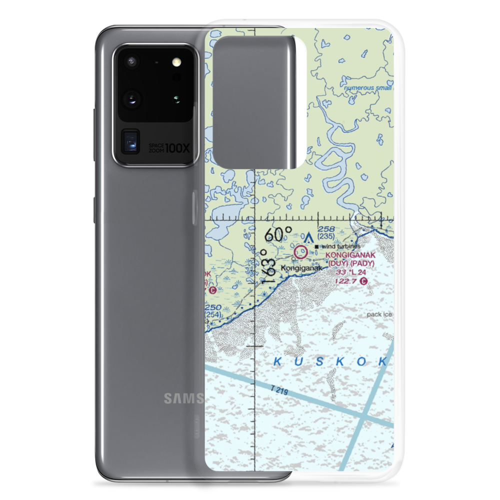 Kongiganak Airport (DUY) VFR Sectional Samsung Case Samsung Galaxy S20 Ultra model shown