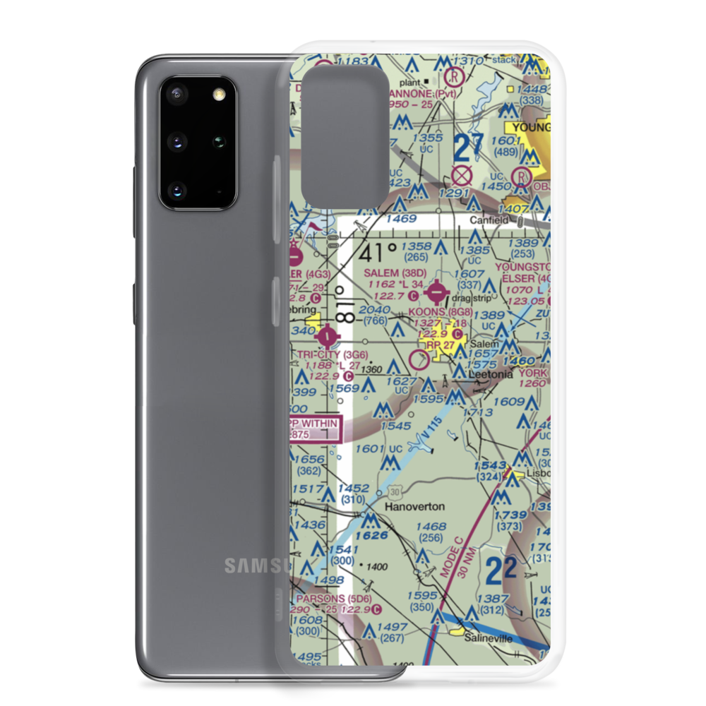 Koons Airport (8G8) VFR Sectional Samsung Case Samsung Galaxy S20 Plus model shown