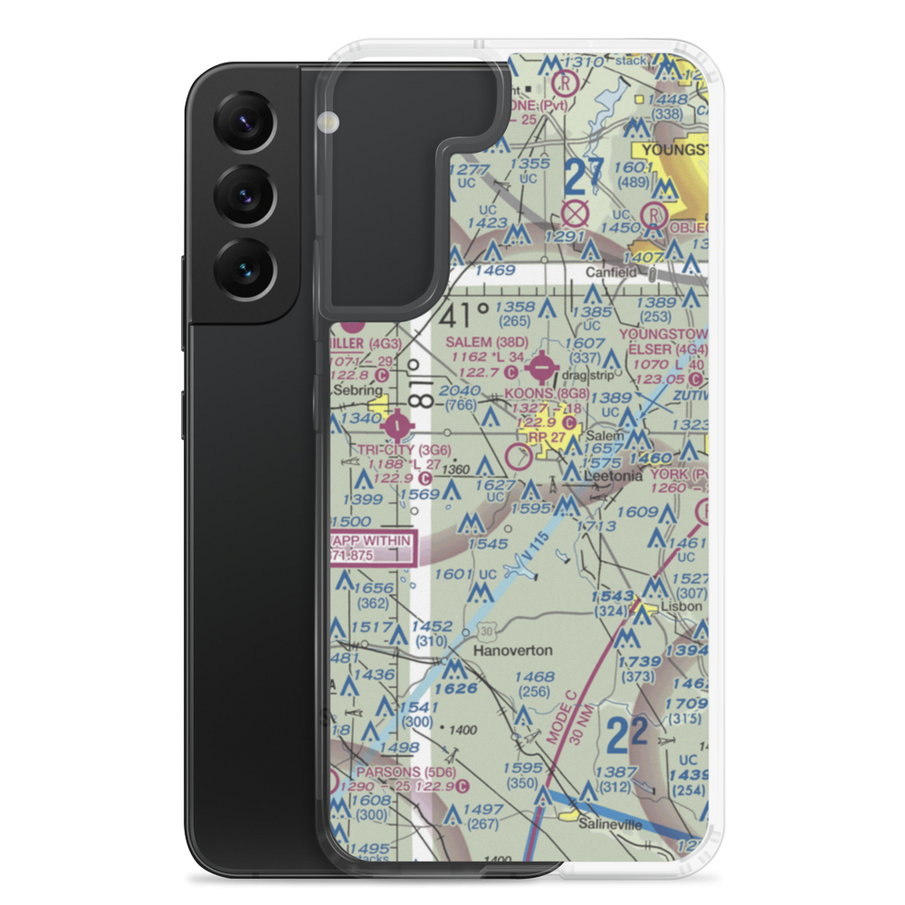 Koons Airport (8G8) VFR Sectional Samsung Case Samsung Galaxy S22 Plus model shown