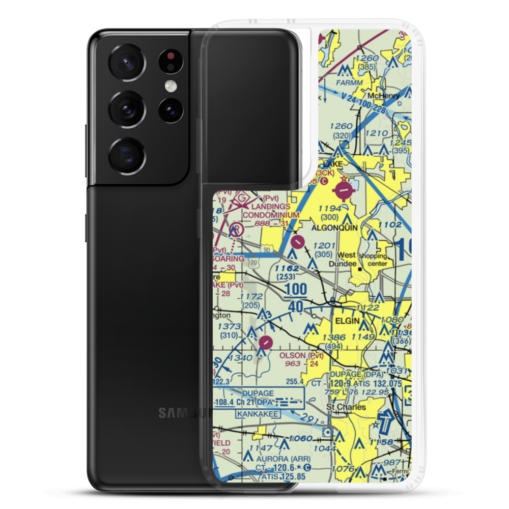 Koppie Airport (7IS5) VFR Sectional Samsung Case Samsung Galaxy S21 Ultra model shown