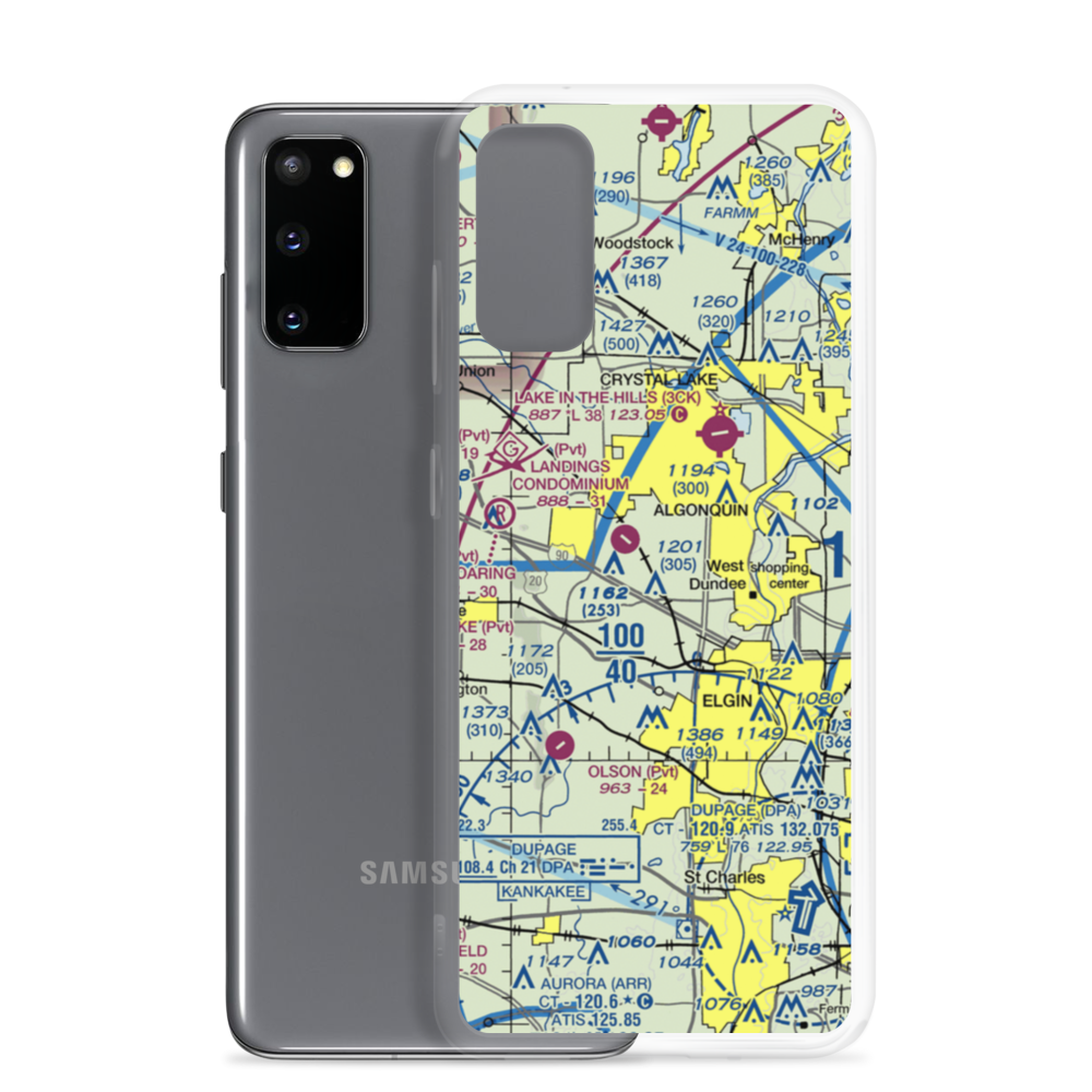 Koppie Airport (7IS5) VFR Sectional Samsung Case Samsung Galaxy S20 model shown