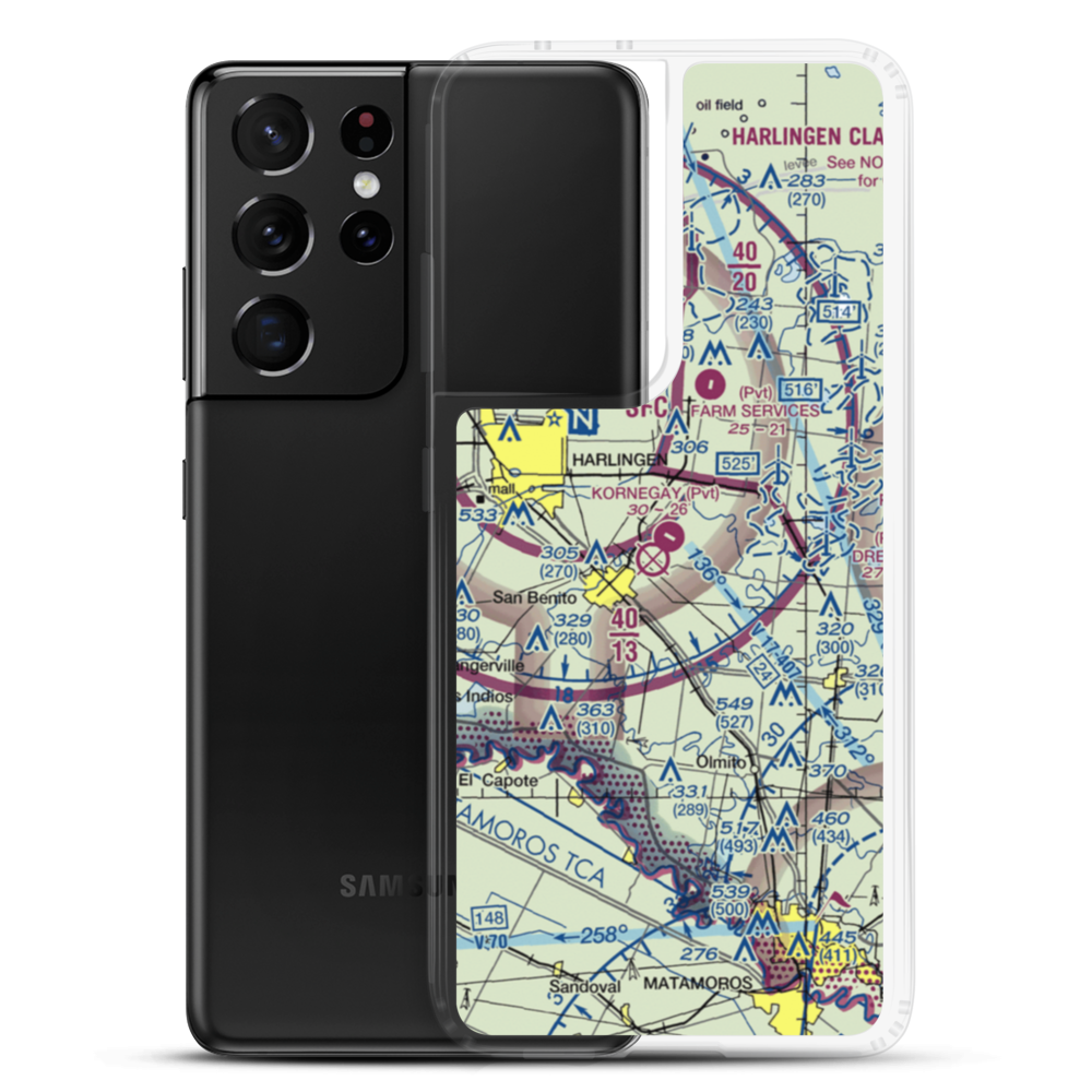 Kornegay Private Airport (53XS) VFR Sectional Samsung Case Samsung Galaxy S21 Ultra model shown