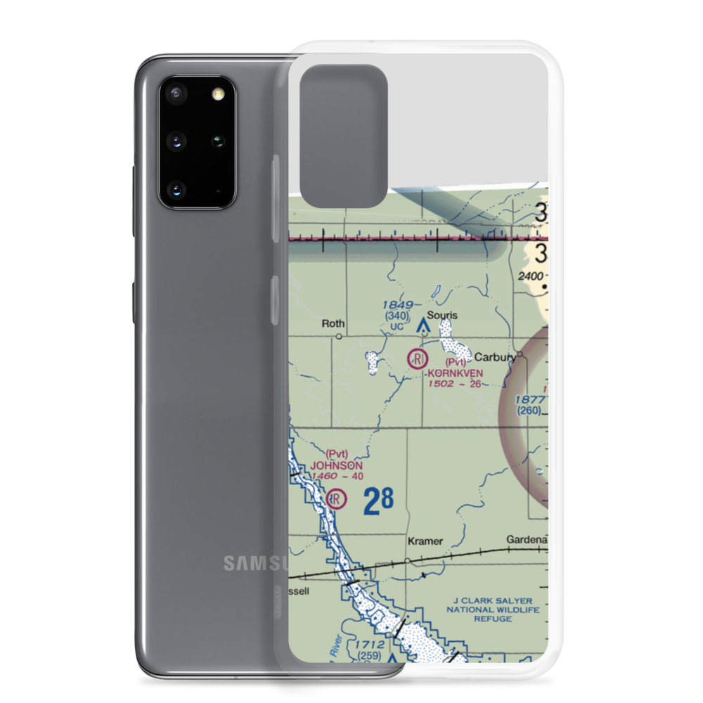 Kornkven Airstrip (NA07) VFR Sectional Samsung Case Samsung Galaxy S20 Plus model shown