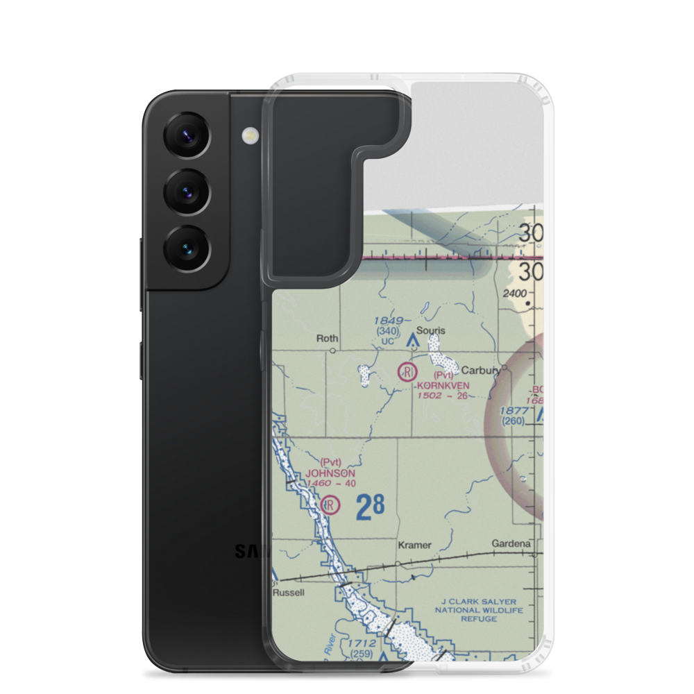 Kornkven Airstrip (NA07) VFR Sectional Samsung Case Samsung Galaxy S22 model shown