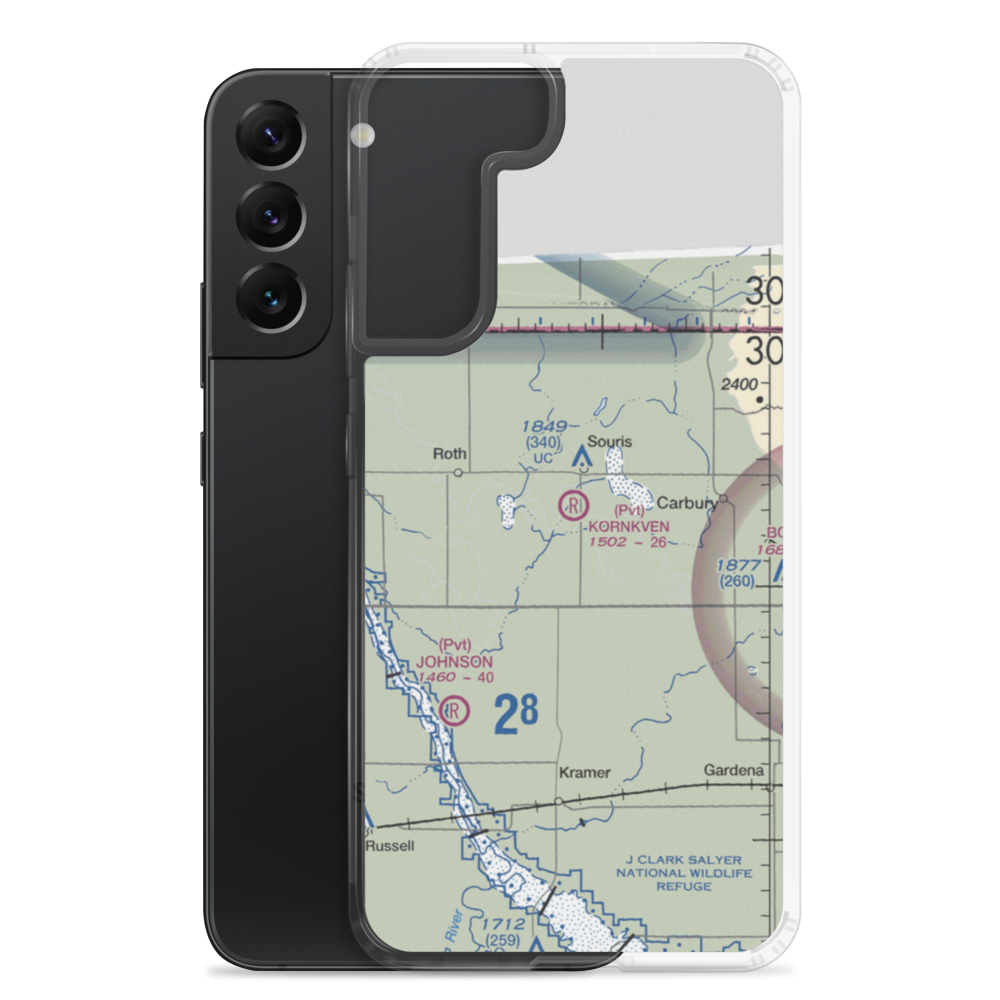 Kornkven Airstrip (NA07) VFR Sectional Samsung Case Samsung Galaxy S22 Plus model shown