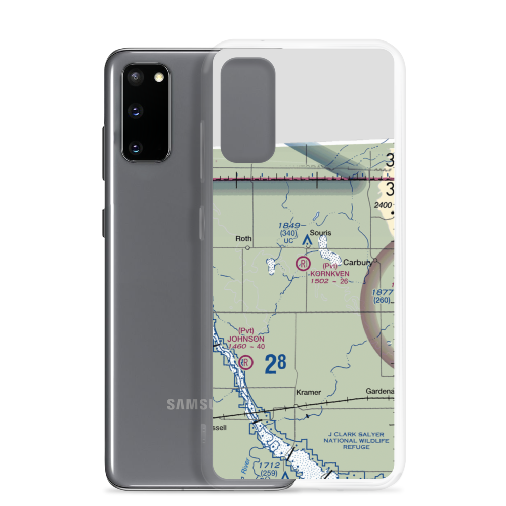 Kornkven Airstrip (NA07) VFR Sectional Samsung Case Samsung Galaxy S20 model shown