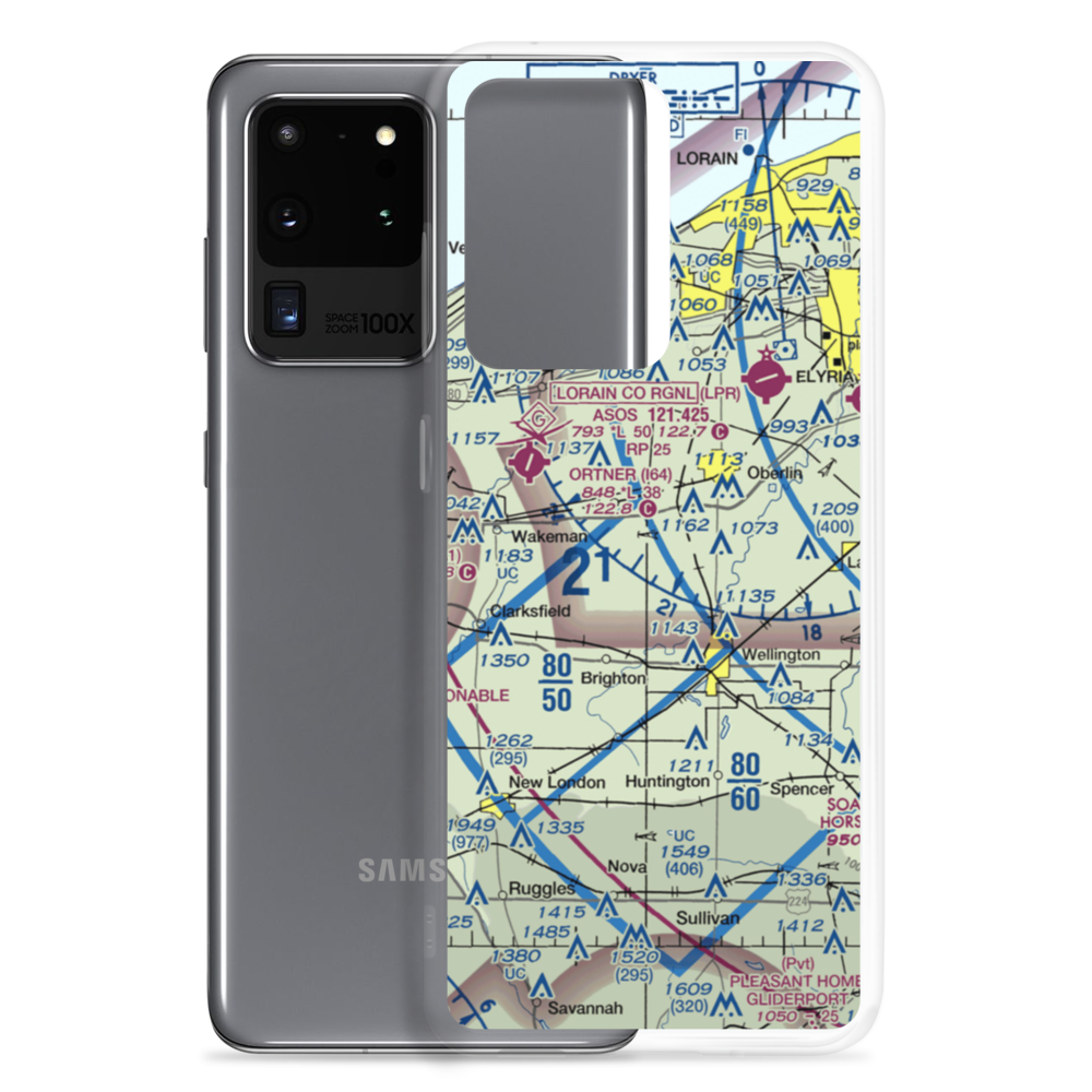 Kosik Private Airport (17OH) VFR Sectional Samsung Case Samsung Galaxy S20 Ultra model shown