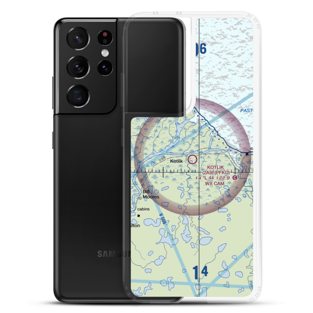 Kotlik Airport (2A9) VFR Sectional Samsung Case Samsung Galaxy S21 Ultra model shown