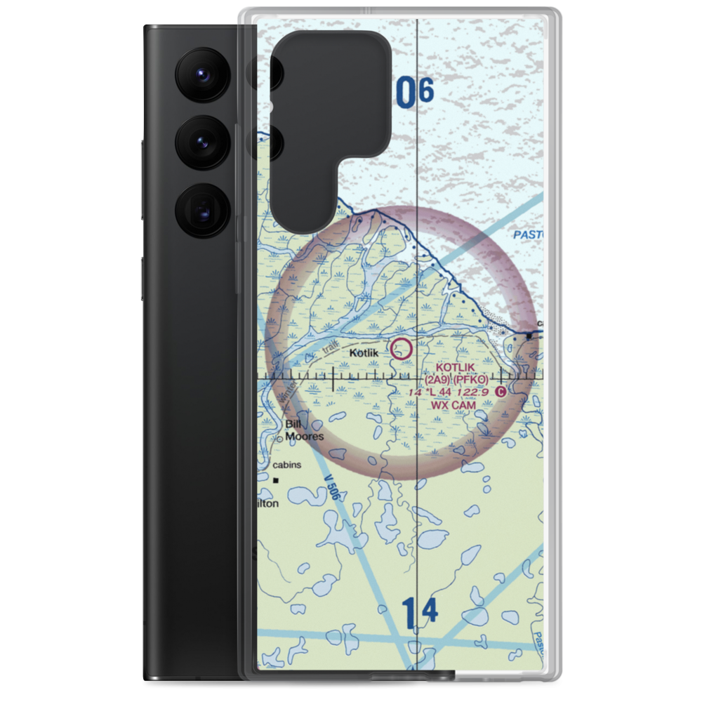 Kotlik Airport (2A9) VFR Sectional Samsung Case Samsung Galaxy S22 Ultra model shown
