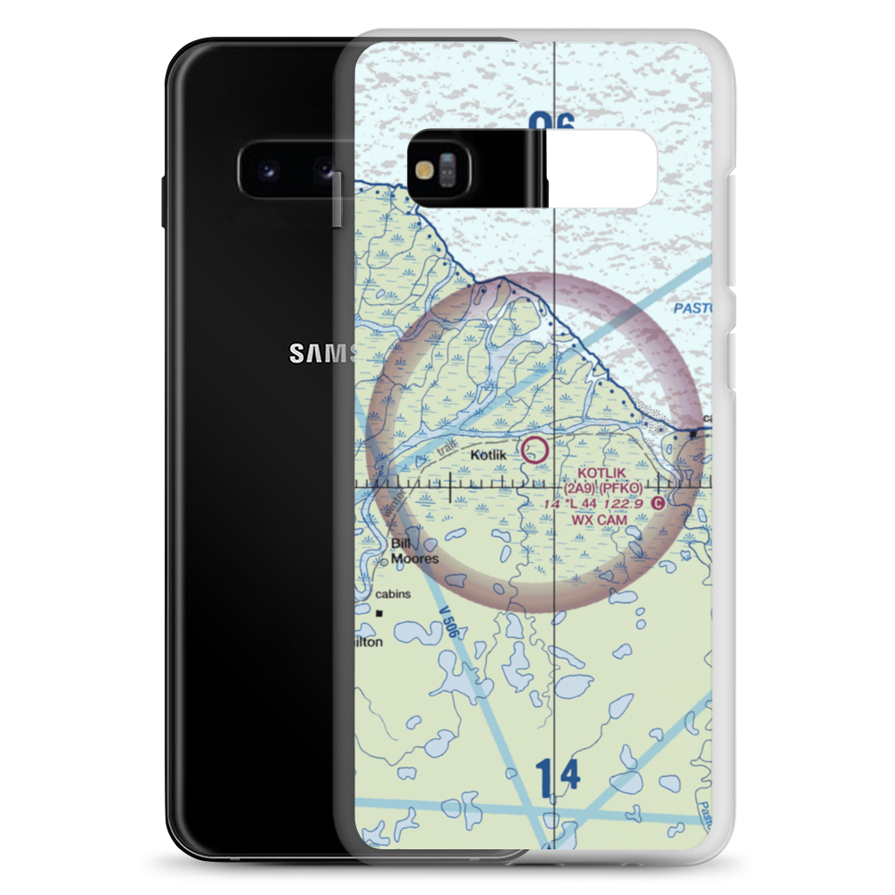 Kotlik Airport (2A9) VFR Sectional Samsung Case Samsung Galaxy S10+ model shown