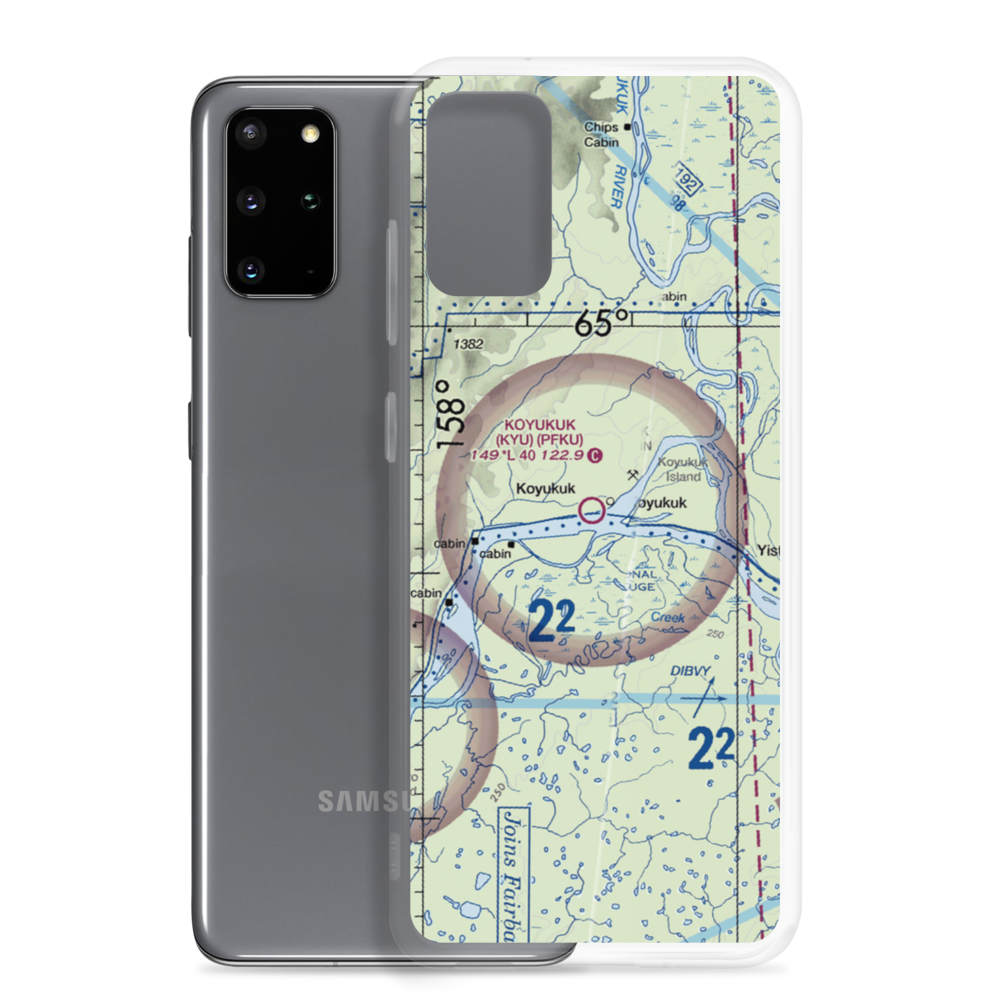 Koyukuk Airport (KYU) VFR Sectional Samsung Case Samsung Galaxy S20 Plus model shown