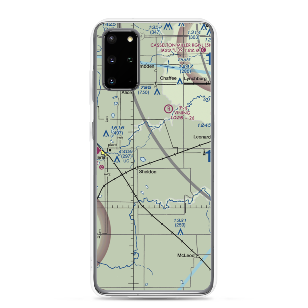 Kraig Farms Airport (NA05) VFR Sectional Samsung Case Samsung Galaxy S20 Plus model shown