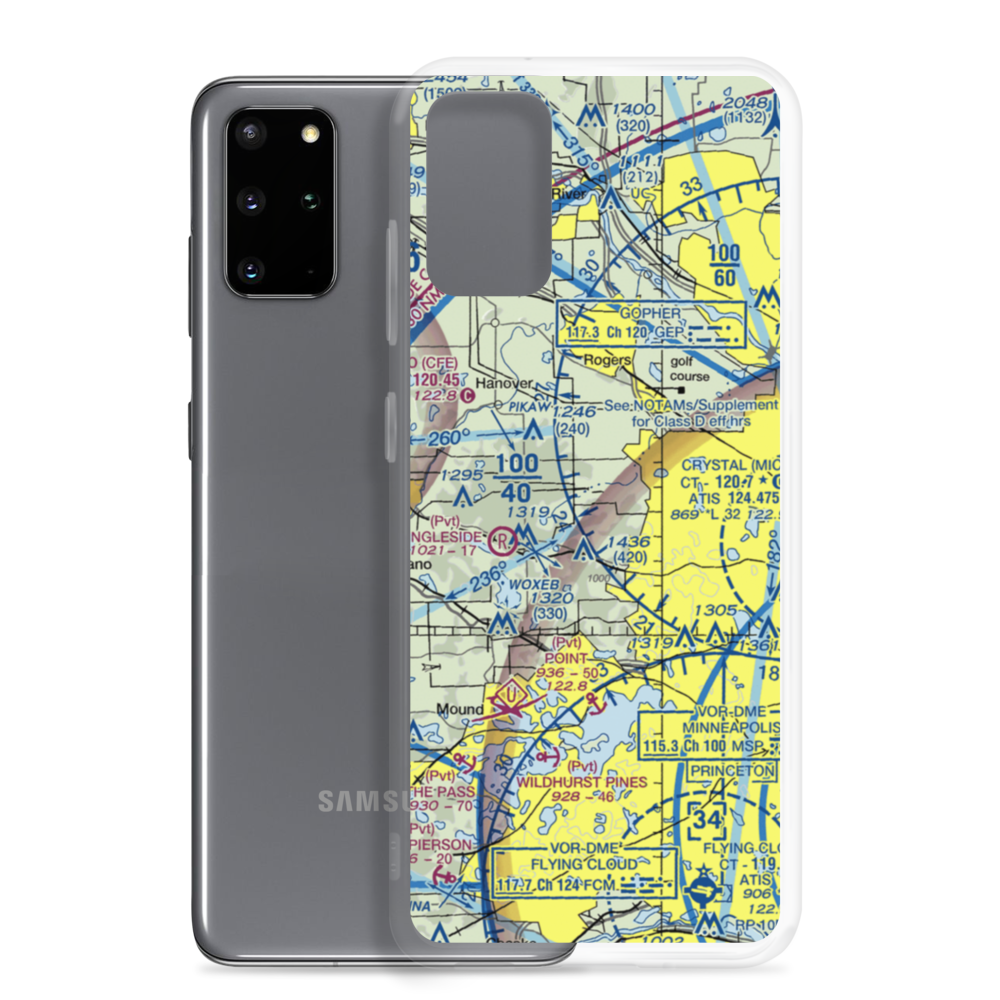 Kral's Personal Use Landing Field (42MN) VFR Sectional Samsung Case Samsung Galaxy S20 Plus model shown